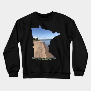 Minnesota State Outline (Duluth and Lake Superior) Crewneck Sweatshirt